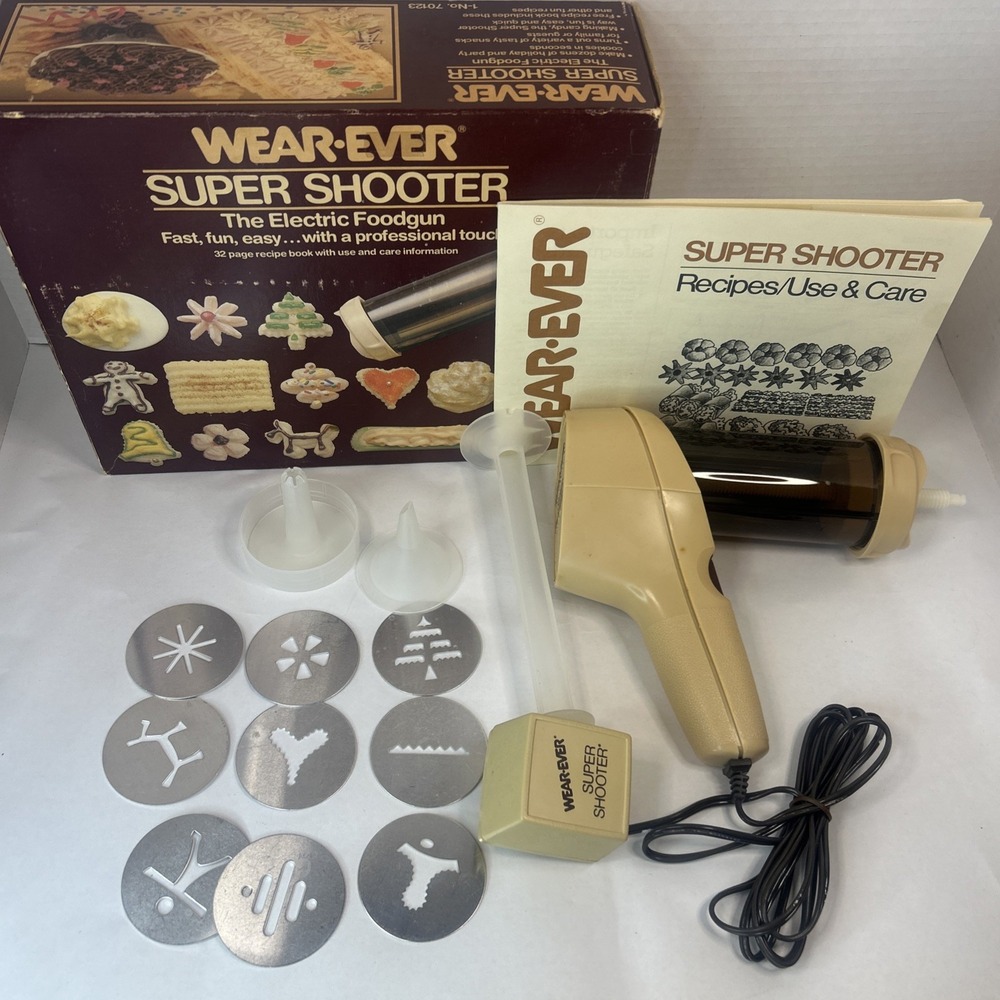 Vintage Wear Ever Super Shooter Cookie Press Gun #70123 Holiday Baking